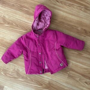 Pink Carhartts Jacket Size 18 Months